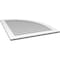 Ekena Millwork Quarter Round Top Right Surface Mount PVC Gable Vent w/ 3-1/2"W x 1"P Standard Frame, 34"W x 42"H GVPQR34X4201SN - alternate 4